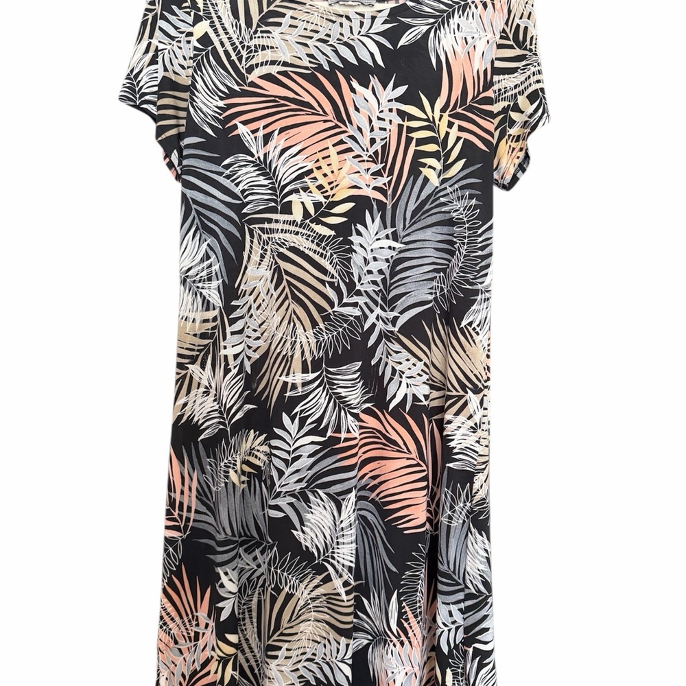 Summer’s Collection Hawaii Tropical Leaf Print Dress/Swim Cover-Up